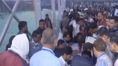 Visuals from counting centre in Patna (Photo: ANI)