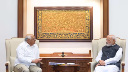Gujarat Chief Minister Bhupendra Patel with Prime Minister Narendra Modi in New Delhi (Photo/@Bhupendrapbjp)