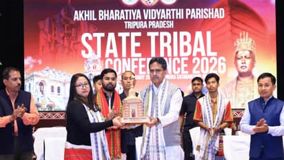 CM Manik Saha at State Tribal Conference 2026 (Photo/ANI)