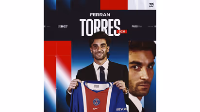 Ferran Torres has inked a deal with PSG till 2031. (Photo: @PSG_English X)