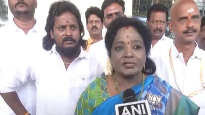 Former Governor of Telangana and BJP leader Tamilisai Sundararajan (Photo/ANI)