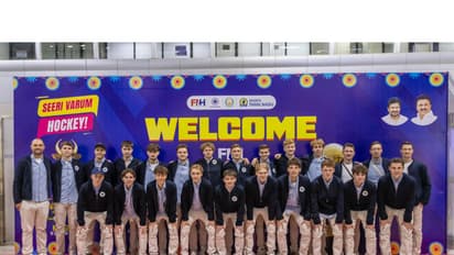 Germany's Junior Hockey Team arriving in Madurai for FIH Hockey Junior World Cup 2025 (Image: HI)