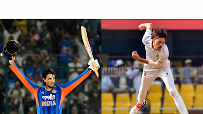 Abhishek Sharma and Marco Jansen. (Photo/ANI)