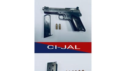 Confiscated cache of arms and explosives from the accused. (Photo/X@DGPPunjab Police)