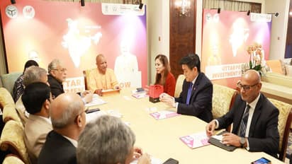 CM Yogi meets DBS Bank CEO (Photo/X@myogiadityanath)
