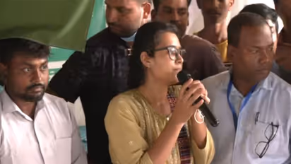 AISA president Neha Bora (Photo/ANI)