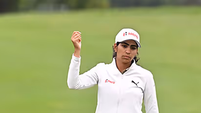 India golfer Diksha Dagar in action during Hulencourt Women's Open (Image: LET)
