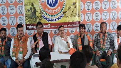 BJP leaders attend 'prabas' to review ongoing SIR across country (Photo/ANI)