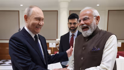 Russian President Vladimir Putin with PM Modi (Photo/@narendramodi)