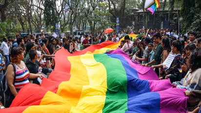 Members of LGBT community take part in the Pride Walk (Photo/ANI)