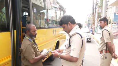 School bus inspection drive (Photo/ANI)