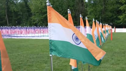 Indian-American community sets Guinness World Record for largest flagpole number in New Jersey (Photo/X@IndiainNewYork)