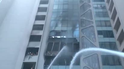 Fire broke out in Solitaire Tower (Photo/ANI)