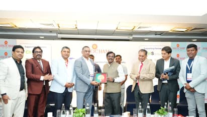 Telangana’s Labour, Employment, Mines and Geology Minister Dr G Vivek Venkatswamy attends 3rd HR Summit in Hyderabad (Photo: Telangana Government)