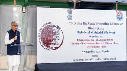 Union Environment Minister delivers India’s intervention at UNFCCC CoP30 (Photo/Ministry of Environment, Forest and Climate Change)