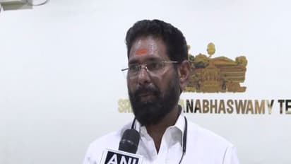 Karamana Jayan, governing council member of the Sree Padmanabhaswamy temple (Photo/ANI)