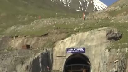 Visuals from Zojila Tunnel (Photo/ANI)