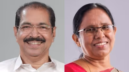 Congress Peravoor candidate Advocate Sunny Joseph (Photo: x/@SunnyJosephINC) and CPIM's Peravoor candidate KK Shailaja (Photo: x/@shailajateacher)