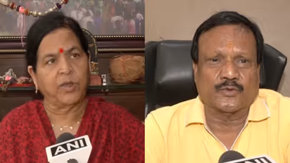 BJP MLA Usha Thakur (L) and Congress leader Sajjna Singh Verma (R) (Photo / ANI)