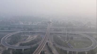 A drone visual of Mayur Vihar and surrounding areas (Photo/ANI)