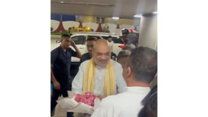 Union Home Minister Amit Shah at the Kolkata Airport (Photo/X@SuvenduWB)
