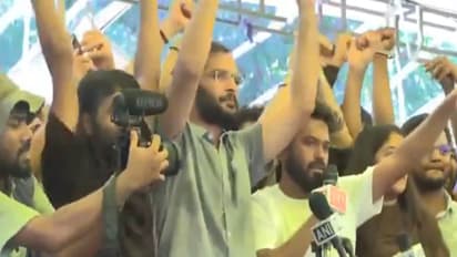 CJP activists celebrate resignation of Minister Pradhan (Photo/ANI)
