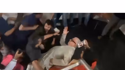 Chaos at TMC office in Kolkata (Screengrab from Derek O Brien's video)