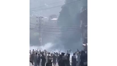 Tear-gas shelling on protesters in PoJK (File Photo/ANI)