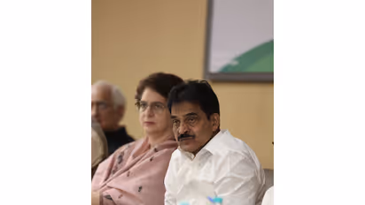 Congress General Secretary Priyanka Gandhi Vadra and AICC General Secretary (Organisation) KC Venugopal (Photo/@kcvenugopalmp)
