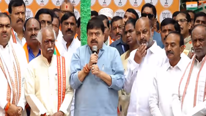 Telangana State BJP president N Ramchander Rao at the event (Photo: YT/ BJP Telengana)