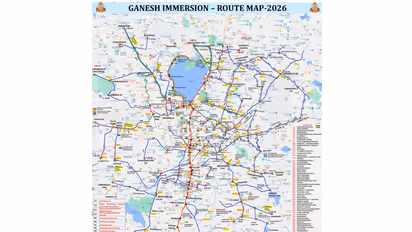 Ganesh immersion route map (Photo/Hyderabad City Police)