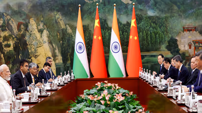 Prime Minister Narendra Modi and Chinese President Xi Jinping in Tianjin, China (File Photo/ANI)