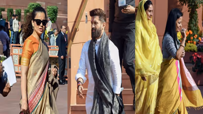 Politicians spotted during winter session (Photo/ANI)