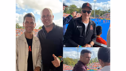 Rahul Dravid, Steve Waugh attended India vs Netherlands FIH Men's Hockey World Cup clash (Photo: X/@HockeyIndia)