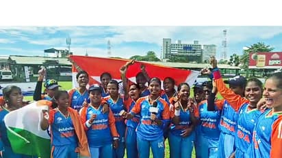 Indian blind women’s team celebrating the World Cup win (Photo: ANI)
