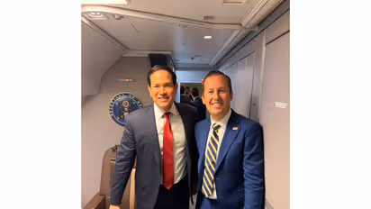 US Ambassador to India, Sergio Gor with US Secretary of State Marco Rubio (Photo: X@USAmbIndia)