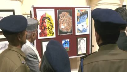 Himachal Police organises art exhibition in Shimla (Photo/ANI)