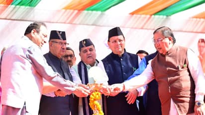 Uttarakhand CM Pushkar Singh Dhami during the event (Photo/ANI)