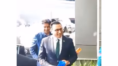 Nepal Finance Minister Swarnim Wagle arrives in Delhi (Photo/ANI)