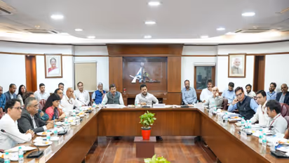 Ministry of Civil Aviation organised a high-level stakeholder meeting chaired by Minister Ram Mohan Naidu (Photo/PIB)