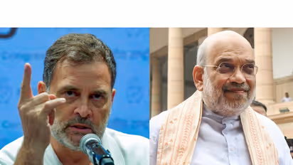 Congress MP Rahul Gandhi and Union Home Minsiter Amit Shah (File Photo/ANI)