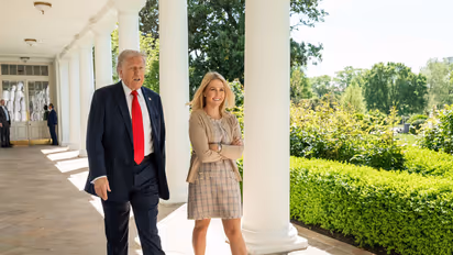 US President Trump with White House Press Secretary Karoline Leavitt (Photo/X/@karolineleavitt)
