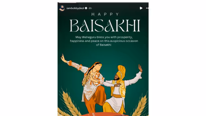 Bobby Deol wishes a Happy Baisakhi (Image source: Instagram@iambobbydeol)
