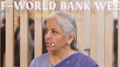 Nirmala Sitharaman, Union Minister of Finance and Corporate Affairs (Photo/@AtlanticCouncilUS)
