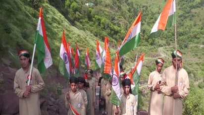 Madarsa Nizamia students sead 'Har Ghar Tiranga' rally (Photo/ANI)