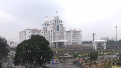 Visuals from Hussain Sagar (Photo/ANI)
