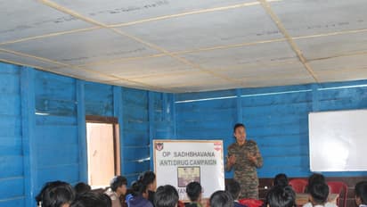 Indian Army leads Anti-Drug rally at Manigong, Arunachal Pradesh (Photo/DefencePRO)