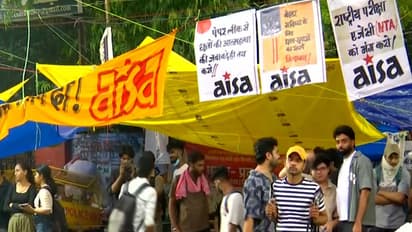 Visuals from ongoing protest in New Delhi (Photo/ANI)