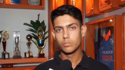 Rising Haryana cricketer Abhiraj Vashist. (Photo: ANI)