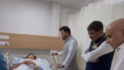 Civil Aviation Minister Ram Mohan Naidu visits injured in hospital (Photo/ANI)
